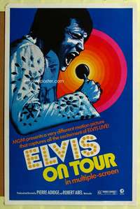 d152 ELVIS ON TOUR 27x41 one-sheet movie poster '72 classic Elvis Presley image!