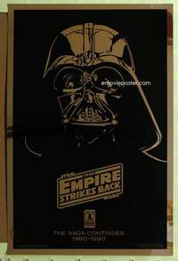 d154 EMPIRE STRIKES BACK Kilian foil 27x41 1sh movie poster R90 Darth Vader!
