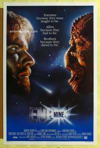 d157 ENEMY MINE 27x41 one-sheet movie poster '85 Dennis Quaid, Wolfgang Petersen