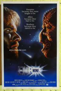 d158 ENEMY MINE teaser 27x41 one-sheet movie poster '85 Quaid, Wolfgang Petersen