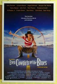 d164 EVEN COWGIRLS GET THE BLUES DS 27x41 one-sheet movie poster '93 Uma Thruman
