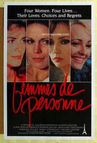 d171 FEMMES DE PERSONNE 27x41 one-sheet movie poster '84 Christopher Frank