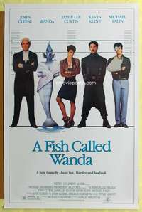 d173 FISH CALLED WANDA 27x41 one-sheet movie poster '88 John Cleese, Curtis
