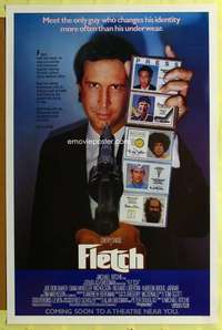 d175 FLETCH advance 27x41 one-sheet movie poster '85 Chevy Chase, Abdul-Jabbar