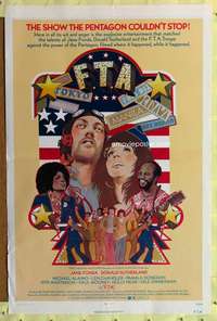 d166 F.T.A. 27x41 one-sheet movie poster '72 Jane Fonda, Donald Sutherland