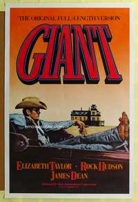 d189 GIANT 27x41 one-sheet movie poster R83 James Dean, Liz Taylor, Rock Hudson