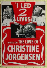 d191 GLEN OR GLENDA 27x41 one-sheet movie poster '53 Ed Wood, I Led 2 Lives!