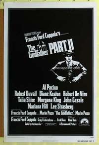 d192 GODFATHER 2 27x41 one-sheet movie poster '74 De Niro, Coppola, Al Pacino