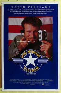 d195 GOOD MORNING VIETNAM 27x41 one-sheet movie poster '87 Robin Williams