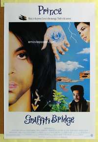 d197 GRAFFITI BRIDGE 27x41 one-sheet movie poster '90 Prince, pop music!
