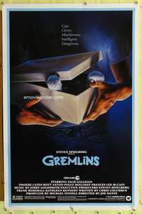 d202 GREMLINS 27x41 one-sheet movie poster '84 Joe Dante, horror comedy!