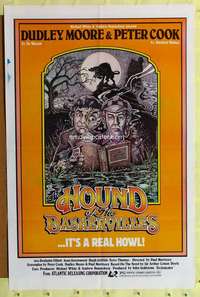 d216 HOUND OF THE BASKERVILLES 27x41 one-sheet movie poster '78 Sherlock!