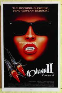 d217 HOWLING 2 27x41 one-sheet movie poster '85 Chris Lee, sexy female werewolf!