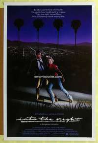 d223 INTO THE NIGHT 27x41 one-sheet movie poster '85 Jeff Goldblum, Pfeiffer