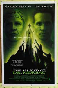 d225 ISLAND OF DR MOREAU 27x41 one-sheet movie poster '96 Val Kilmer, Brando