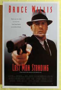 d251 LAST MAN STANDING 27x41 one-sheet movie poster '96 Bruce Willis points gun!