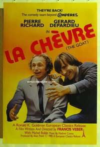 d245 LA CHEVRE 27x41 one-sheet movie poster '85 Gerard Depardieu, French!