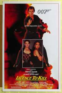 d256 LICENCE TO KILL 27x41 one-sheet movie poster '89 Timothy Dalton, James Bond