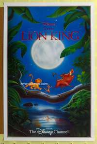 d261 LION KING tv poster R1996 classic Disney cartoon set in Africa, Timon & Pumbaa!