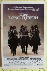 d268 LONG RIDERS 27x41 one-sheet movie poster '80 Walter Hill, Carradines!