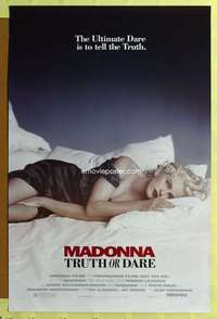 d458 TRUTH OR DARE 27x41 one-sheet movie poster '91 In Bed With Madonna!