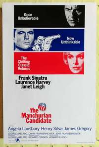 d280 MANCHURIAN CANDIDATE 27x41 one-sheet movie poster R88 Frank Sinatra