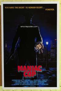 d283 MANIAC COP 27x41 one-sheet movie poster '88 Tom Atkins, Bruce Campbell
