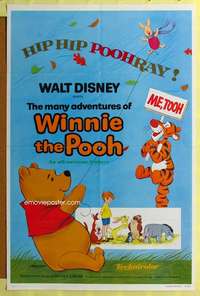 d284 MANY ADVENTURES OF WINNIE THE POOH 27x41 one-sheet movie poster '77 Tigger!