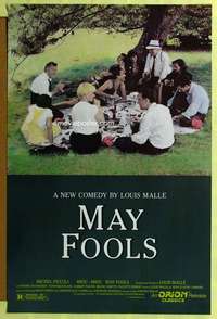 d289 MAY FOOLS 27x41 one-sheet movie poster '90 Louis Malle, Miou-Miou, French!