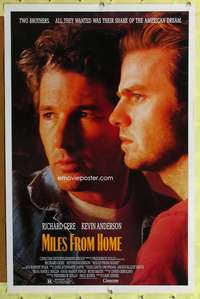 d294 MILES FROM HOME 27x41 one-sheet movie poster '88 Richard Gere, Anderson