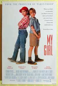 d303 MY GIRL DS 27x41 one-sheet movie poster '91 Macaulay Culkin, Anna Chlumsky
