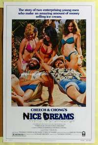d108 CHEECH & CHONG'S NICE DREAMS 27x41 one-sheet movie poster '81 drugs!