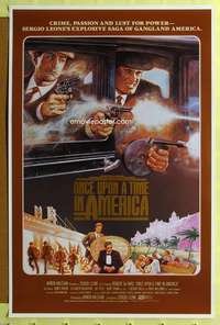 d322 ONCE UPON A TIME IN AMERICA int'l 27x41 one-sheet movie poster '84 Leone