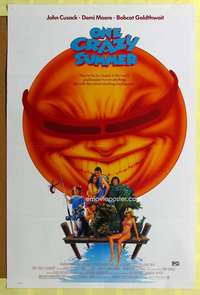 d323 ONE CRAZY SUMMER 27x41 one-sheet movie poster '86 John Cusack, Demi Moore