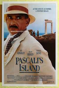 d332 PASCALI'S ISLAND 27x41 one-sheet movie poster '88 Ben Kingsley, spies!