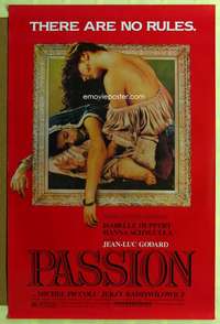 d333 PASSION 27x41 one-sheet movie poster '83 Godard, Huppert, Schygulla, French