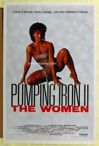 d348 PUMPING IRON 2: THE WOMEN 27x41 one-sheet movie poster '85 strong Lori Bowen