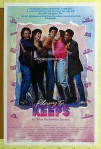 d337 PLAYING FOR KEEPS 27x41 one-sheet movie poster '86 first Marisa Tomei!