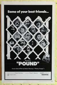d338 POUND 27x41 one-sheet movie poster '70 Robert Downey Sr, really bizarre!