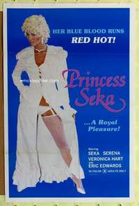 d342 PRINCESS SEKA 27x41 one-sheet movie poster '80 her blue blood runs red hot!