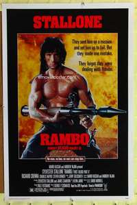 d361 RAMBO FIRST BLOOD 2 27x41 one-sheet movie poster '85 Sylvester Stallone