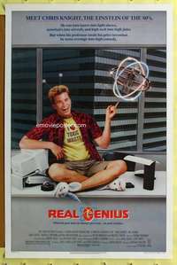 d362 REAL GENIUS 27x41 one-sheet movie poster '85 Val Kilmer, sci-fi comedy!