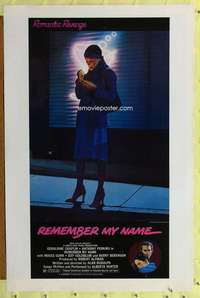 d364 REMEMBER MY NAME 27x41 one-sheet movie poster '79 Alan Rudolph, Gomez art!