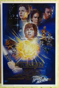 d366 RETURN OF THE JEDI Kilian style A 27x41 one-sheet movie poster R94 cool!