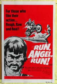 d383 RUN ANGEL RUN 27x41 one-sheet movie poster R75 raw and violent bikers!