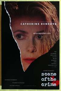 d391 SCENE OF THE CRIME 27x41 one-sheet movie poster '86 Catherine Deneuve