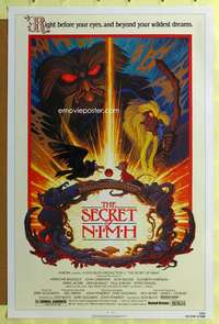 d392 SECRET OF NIMH 27x41 one-sheet movie poster '82 Don Bluth mouse cartoon!