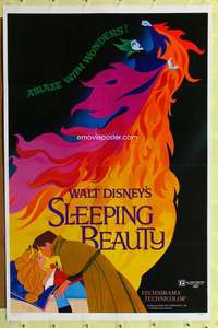 d405 SLEEPING BEAUTY style A 27x41 one-sheet movie poster R79 Disney classic!