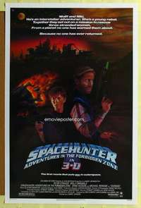 d413 SPACEHUNTER ADV IN THE FORBIDDEN ZONE 27x41 one-sheet movie poster '83 3D
