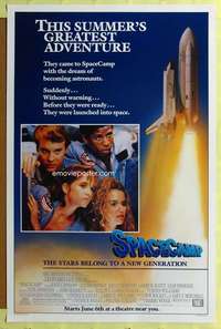 d412 SPACECAMP advance 27x41 one-sheet movie poster '86 Lea Thompson, Capshaw